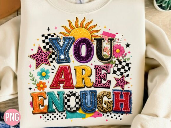 Download You Are Enough Denim Cheetah Sun PNG - You are enough Collection