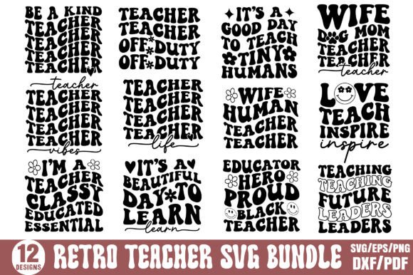 Download Retro Teacher SVG Bundle, Teacher SVG - Teacher Collection