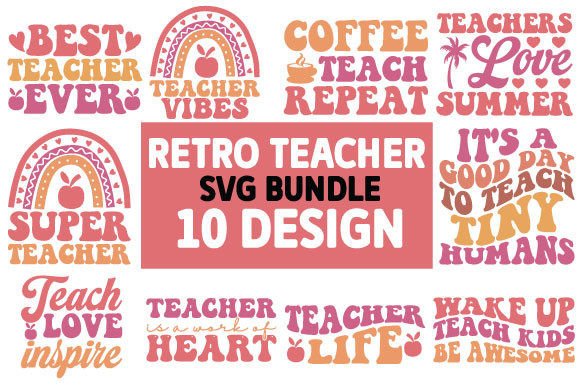 Download Retro Teacher Svg Bundle - Teacher Collection