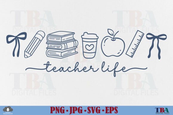 Download Teacher Life Svg, Preppy Back to School - Teacher Collection