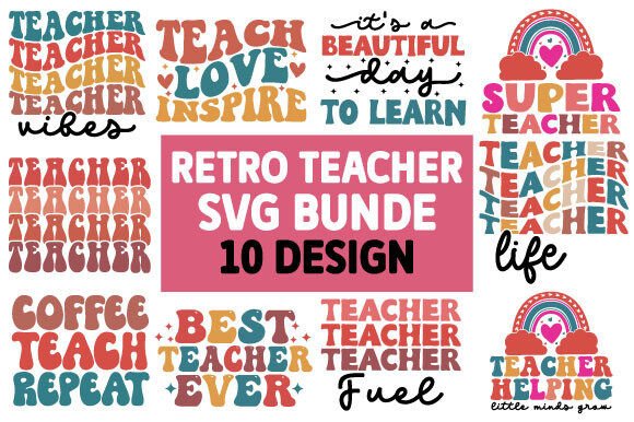 Download Retro Teacher Svg Bundle - Teacher Collection