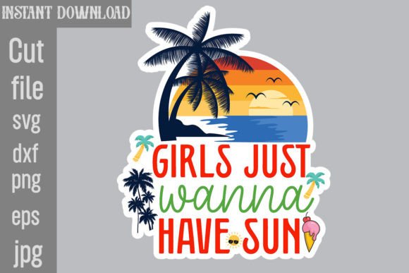 Download Girls Just Wanna Have Sun SVG Cut File - Girls just wanna have sun svg cut file Collection