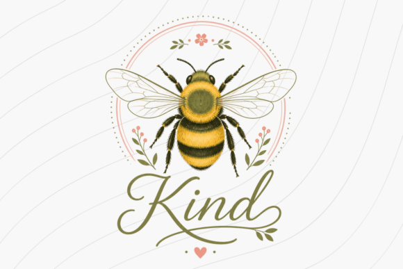 Download Cute Floral Bee Positive Quote PNG - Positive quote png Collection