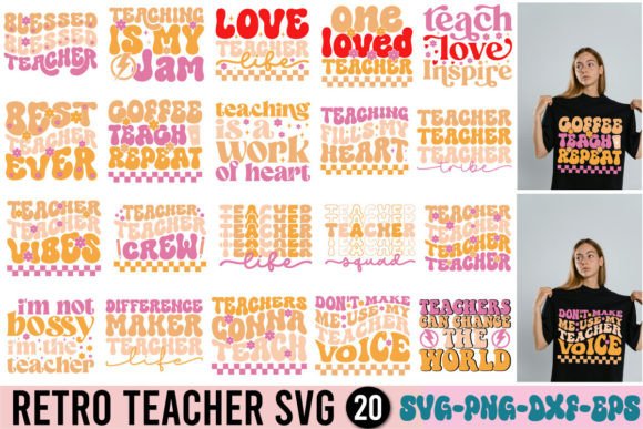 Download Retro Teacher Svg Bundle - Teacher Collection
